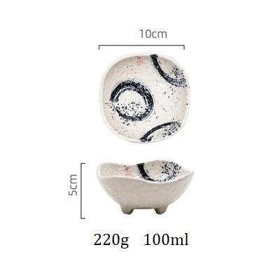 Ceramic Mini Square-Ish Plates Perfect for Banchan