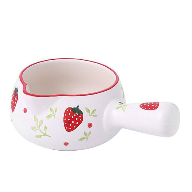 Vintage Strawberry or Cherry Mini Stock Pot