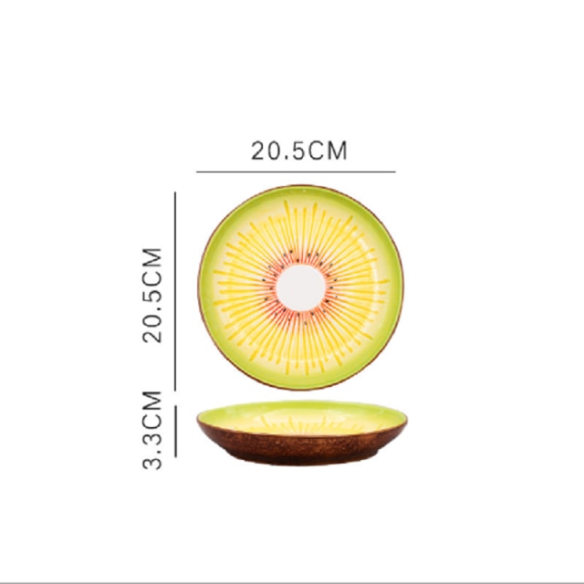 Fruit Shaped Ceramic Salad Plate Creative Cute Household Dishes Snack Dishes Withunfathomable Face Value Cute To Explode Plate