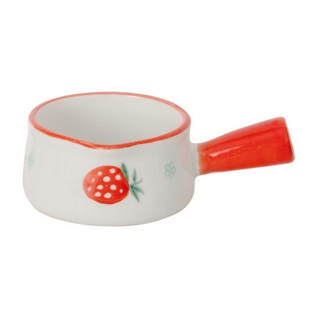 Strawberry Ceramic Mini Saucepan Milk Jug